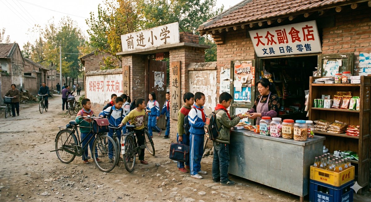 产品视觉 GPT Image 2 提示词：1998 Rural School Gate Shop Photo