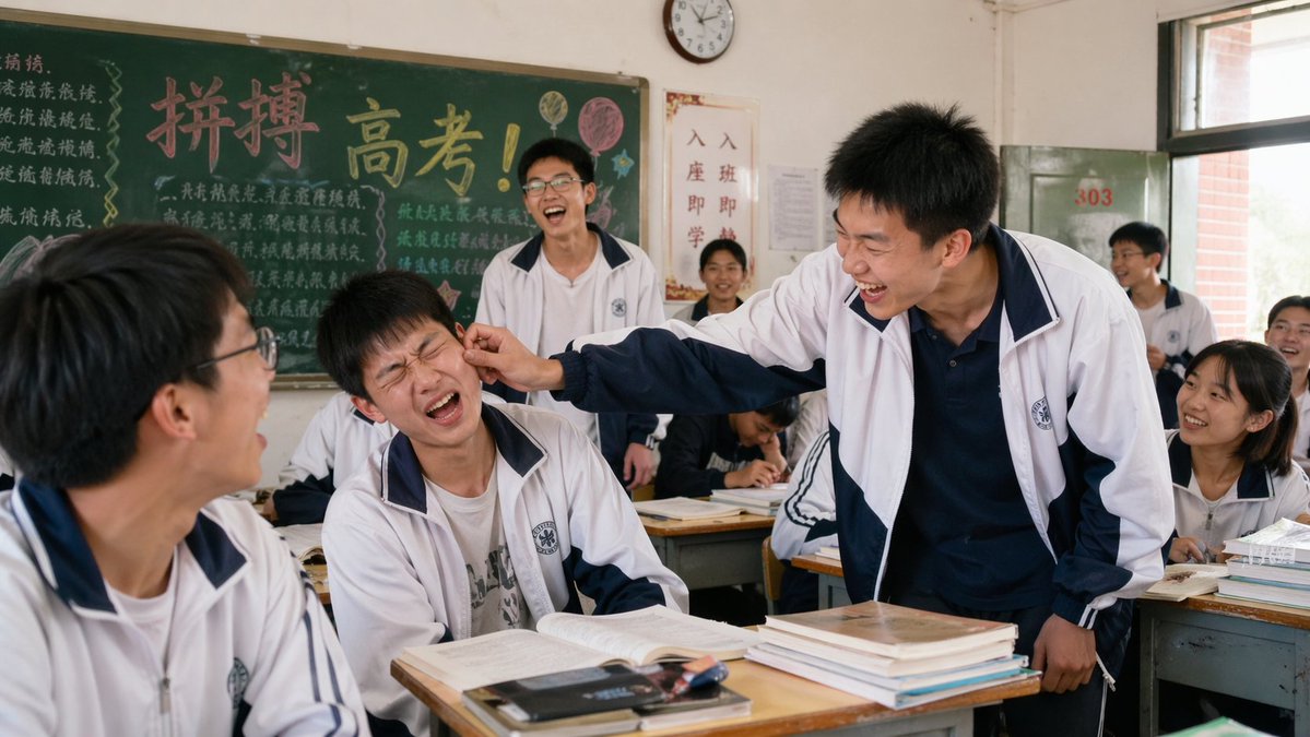 故事绘本 GPT Image 2 提示词：2000s High School Comedy Scene