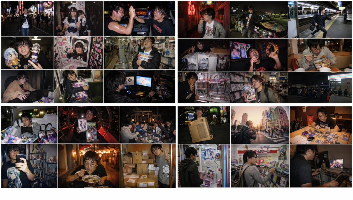界面稿 GPT Image 2 提示词：2010s Akihabara Otaku Snapshot Storyboard