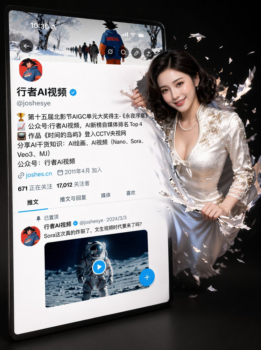 界面稿 GPT Image 2 提示词：3D Social Media Profile Break-Out