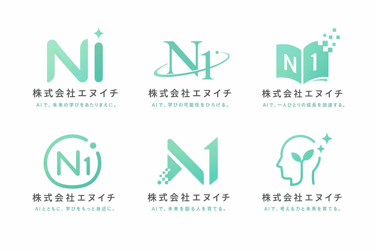 产品视觉 GPT Image 2 提示词：6-Grid Corporate Logo Concept Sheet
