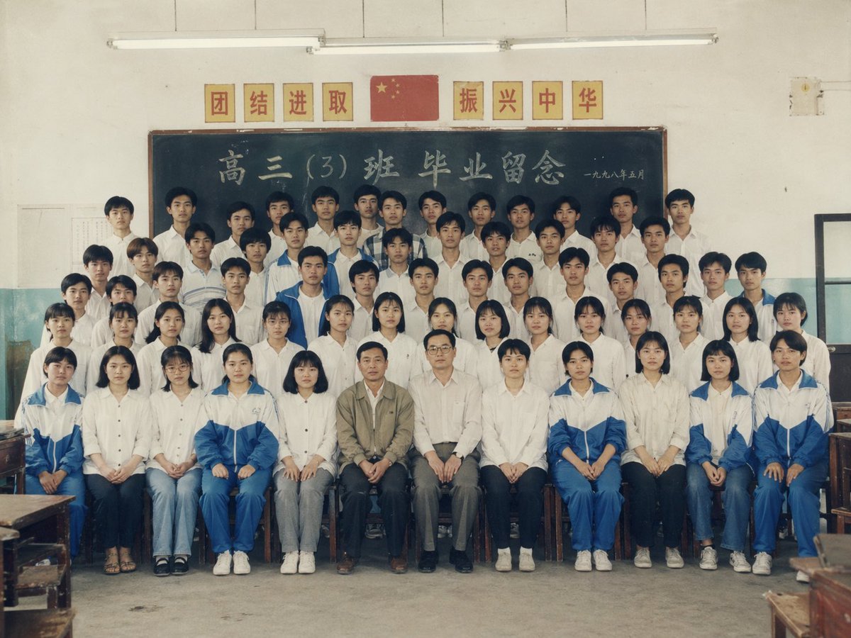 故事绘本 GPT Image 2 提示词：90s Chinese Graduation Photo Prompt