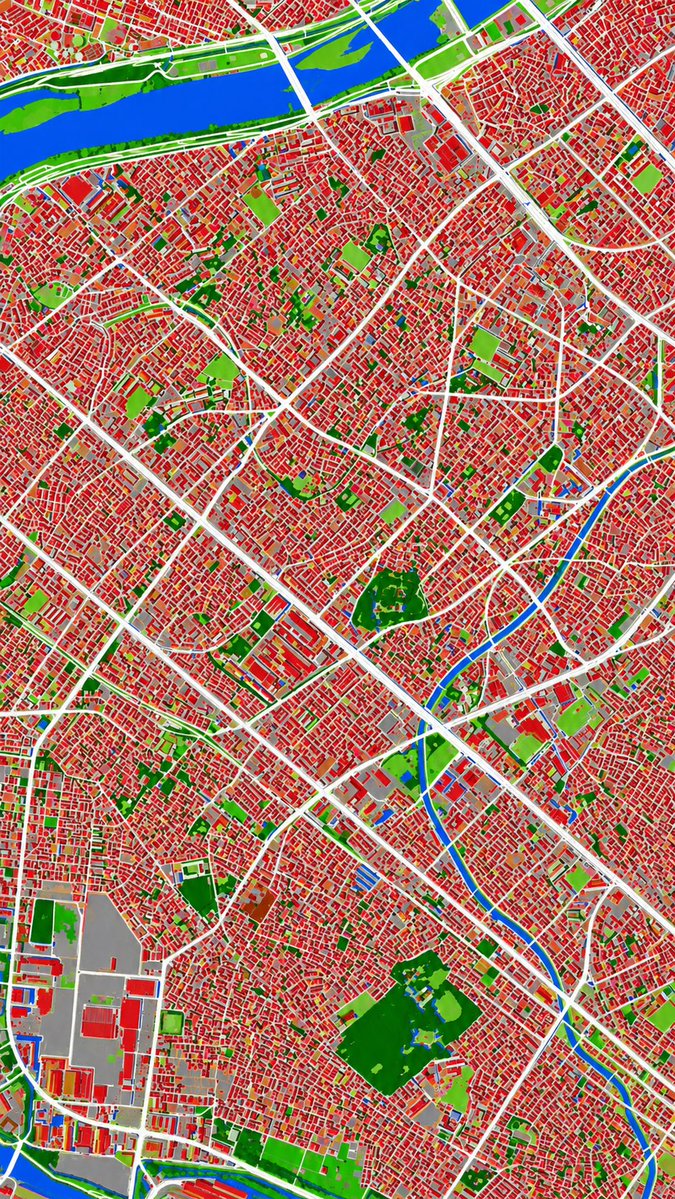 信息图 GPT Image 2 提示词：Aerial Photo to Land-Cover Map
