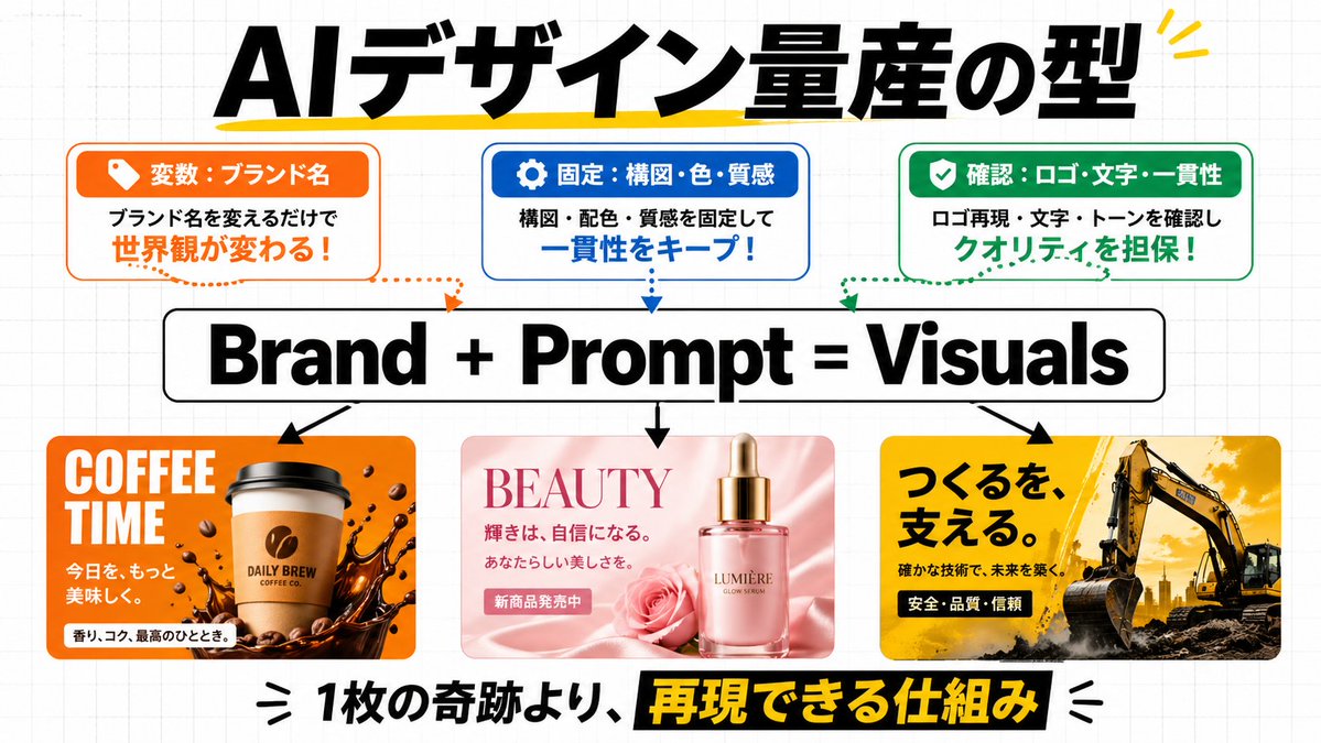 产品视觉 GPT Image 2 提示词：AI Design Production Framework Infographic