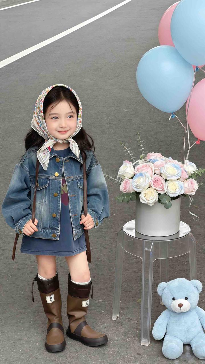 童装穿搭 GPT Image 2 提示词：女童穿搭 AI 童装提示词 15
