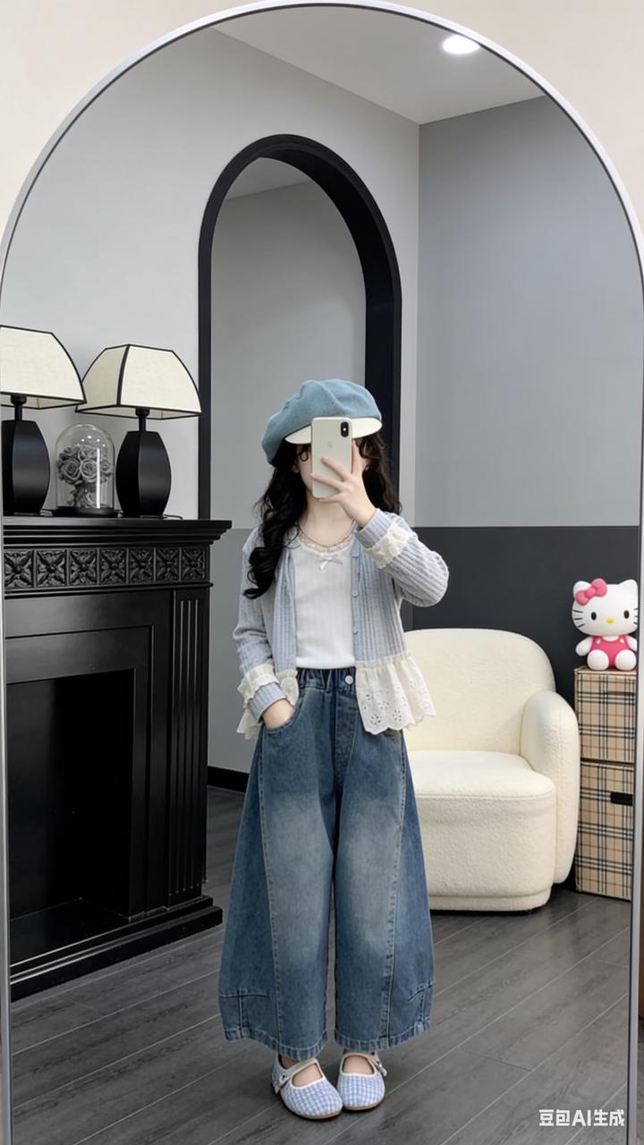 童装穿搭 GPT Image 2 提示词：女童穿搭 AI 童装提示词 16