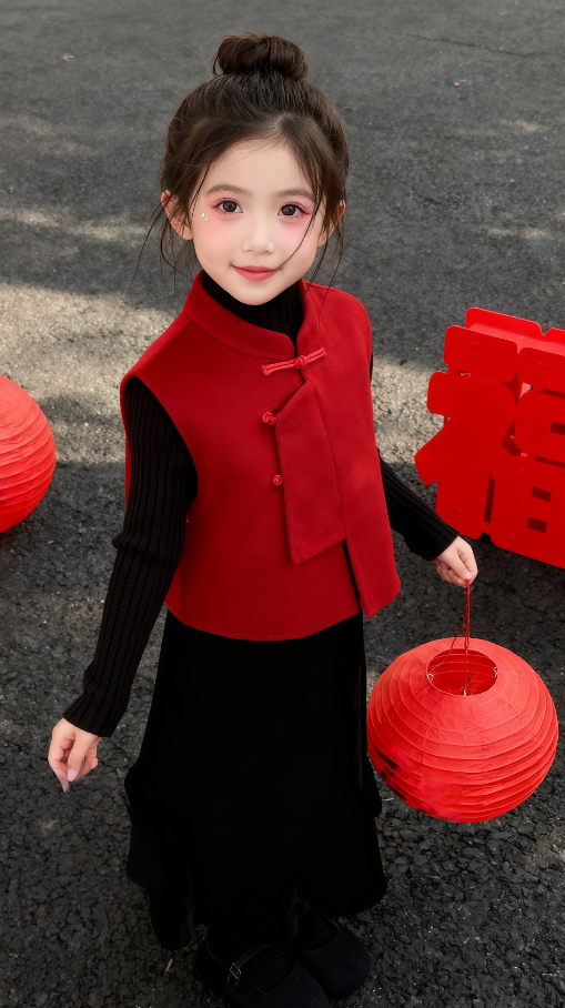 童装穿搭 GPT Image 2 提示词：女童穿搭 AI 童装提示词 19