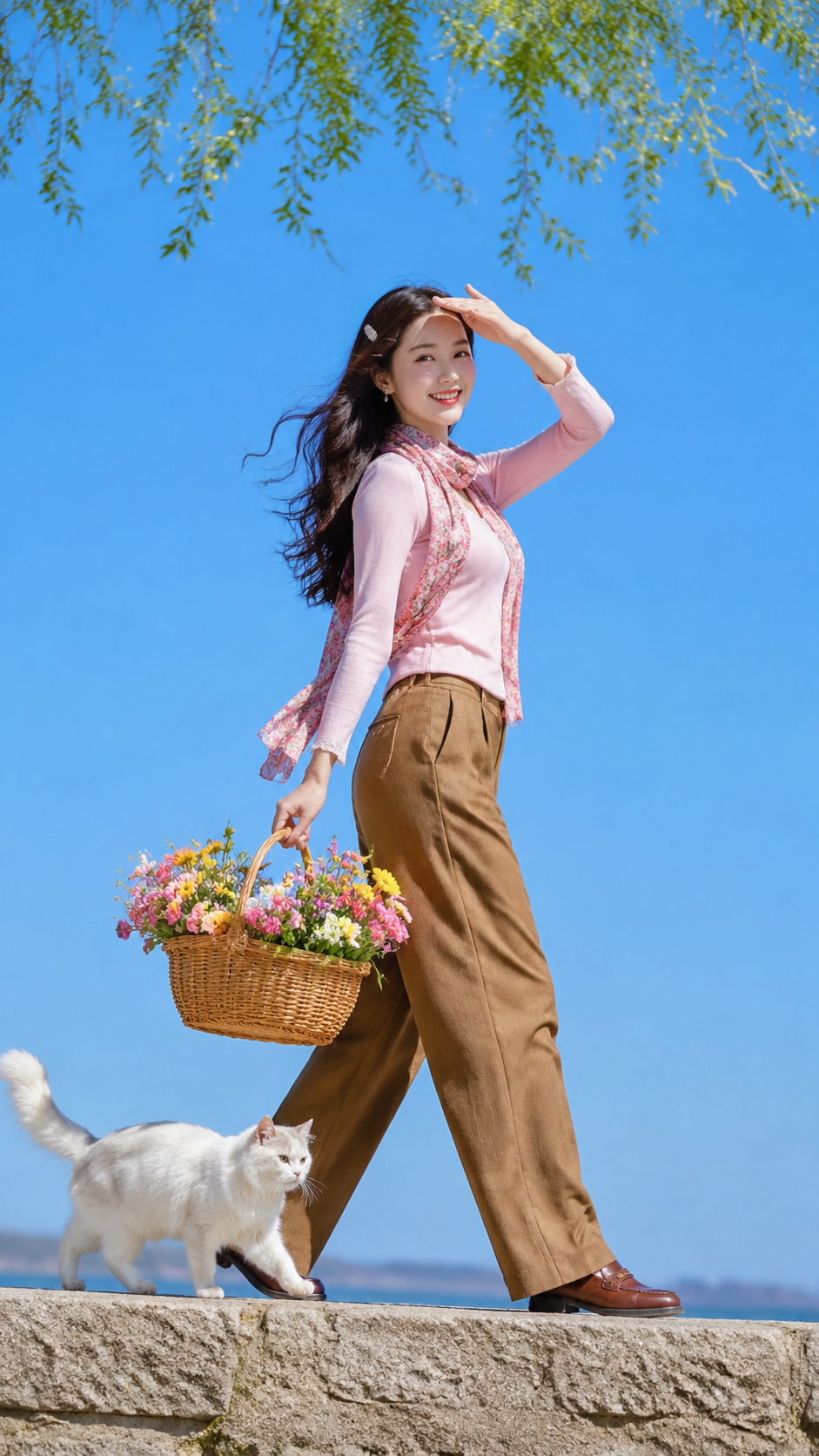 女装穿搭 GPT Image 2 提示词：户外少女 AI 女装提示词 1