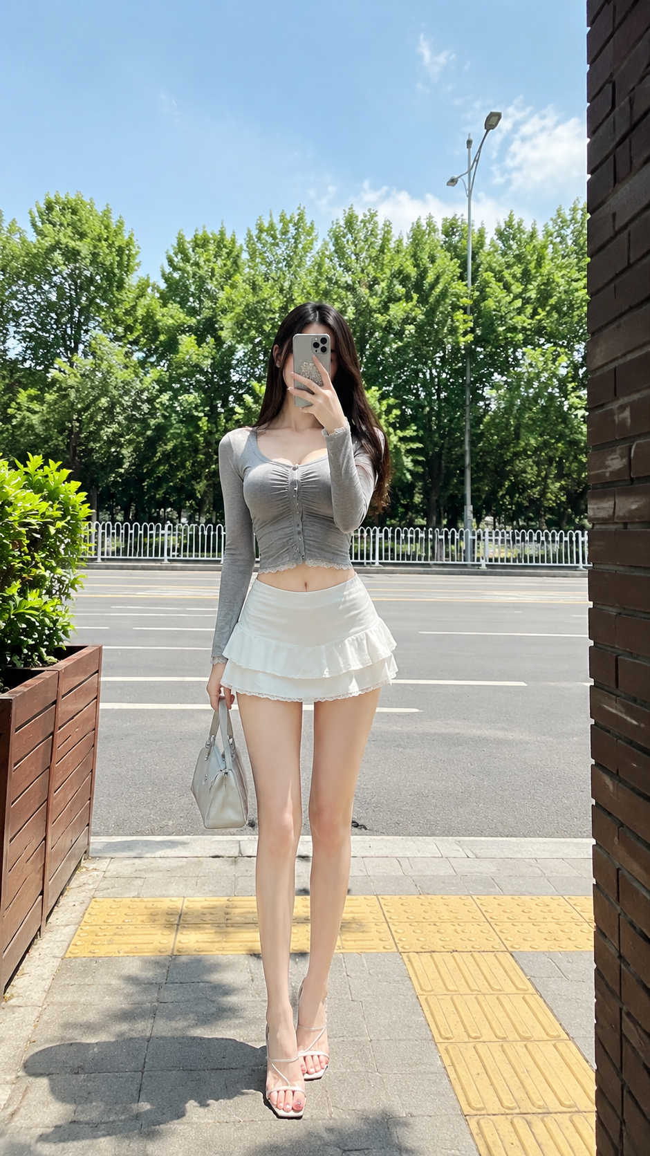 女装穿搭 GPT Image 2 提示词：ccd 风格街头自拍写真 AI 女装提示词