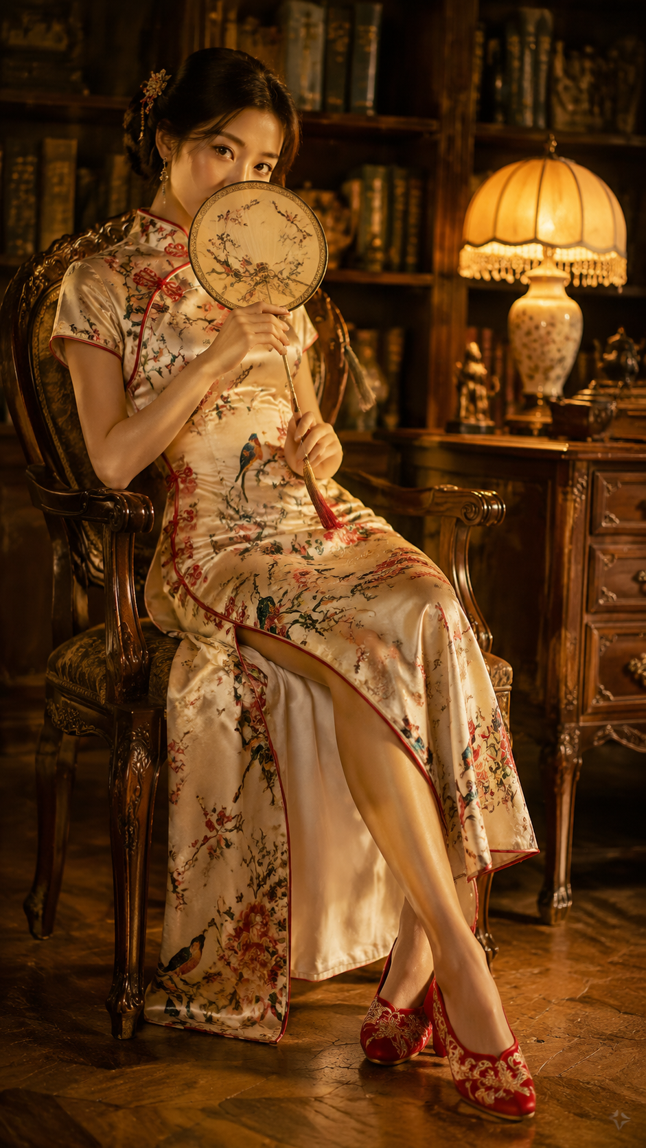 女装穿搭 GPT Image 2 提示词：东方复古旗袍美人写真 AI 女装提示词