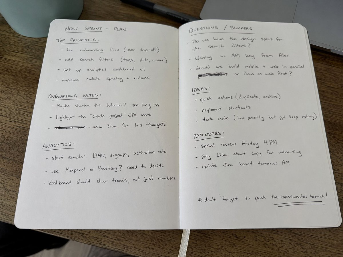 创意灵感 GPT Image 2 提示词：Amateur Handwritten Notebook Photo Prompt