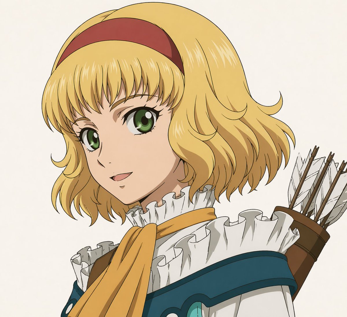 产品视觉 GPT Image 2 提示词：Anime Archer Portrait with Censored Face