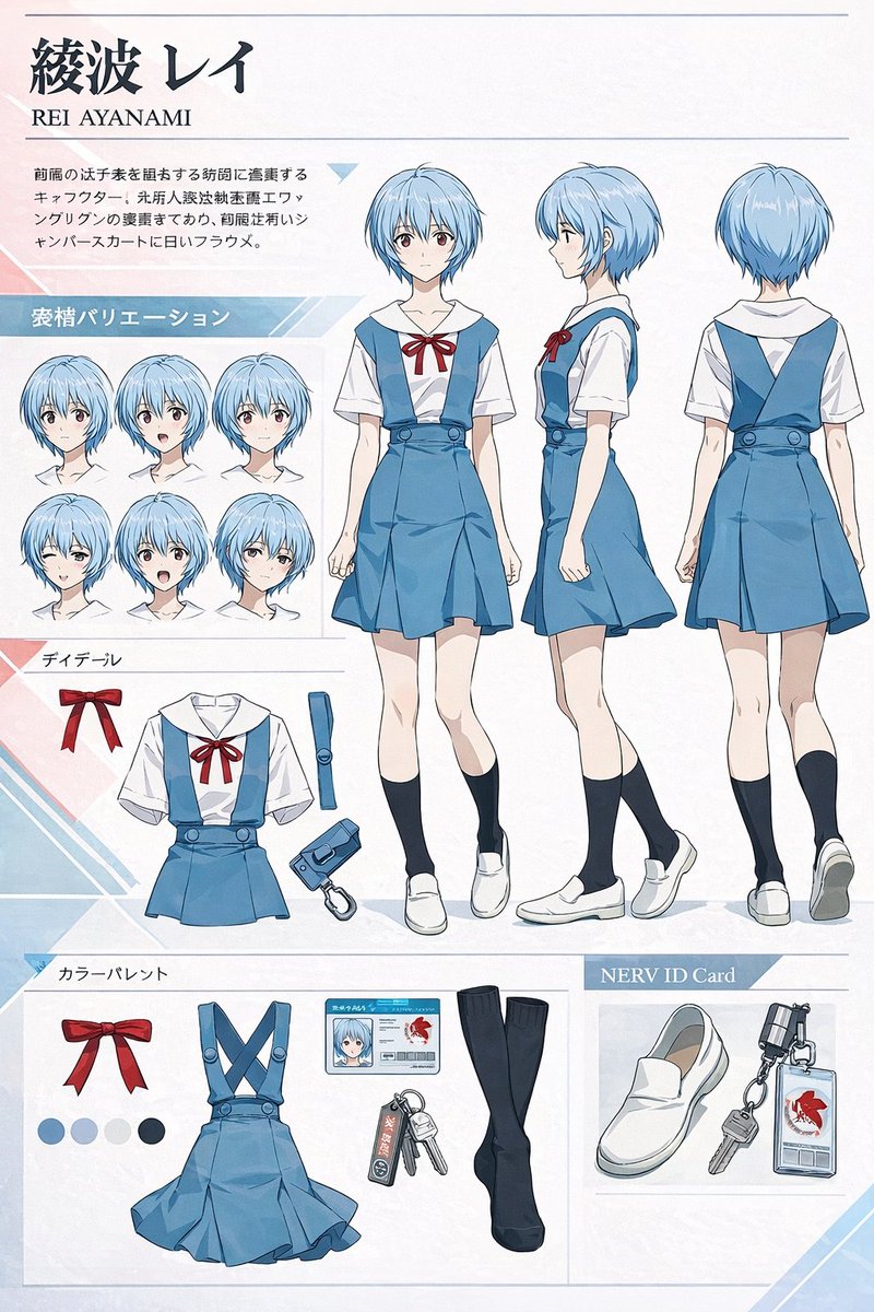 产品视觉 GPT Image 2 提示词：Anime Character Reference Sheet