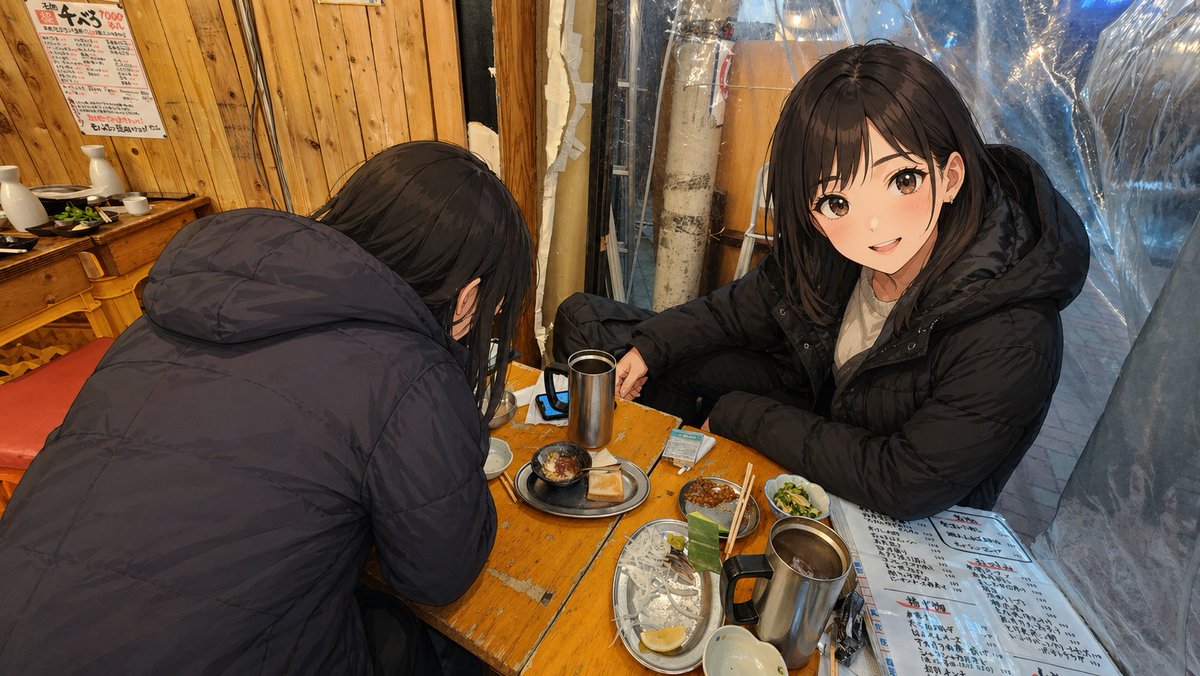 产品视觉 GPT Image 2 提示词：Anime Characters in Real Izakaya Photo