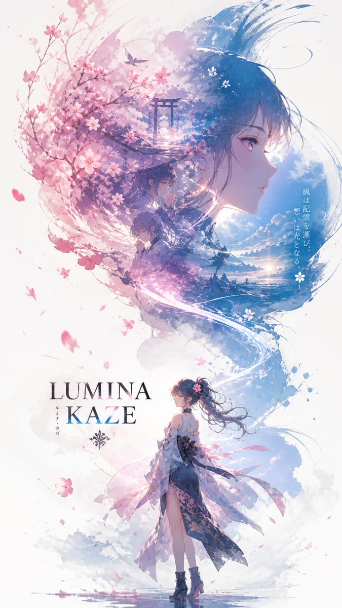 产品视觉 GPT Image 2 提示词：Anime Double-Exposure Poster