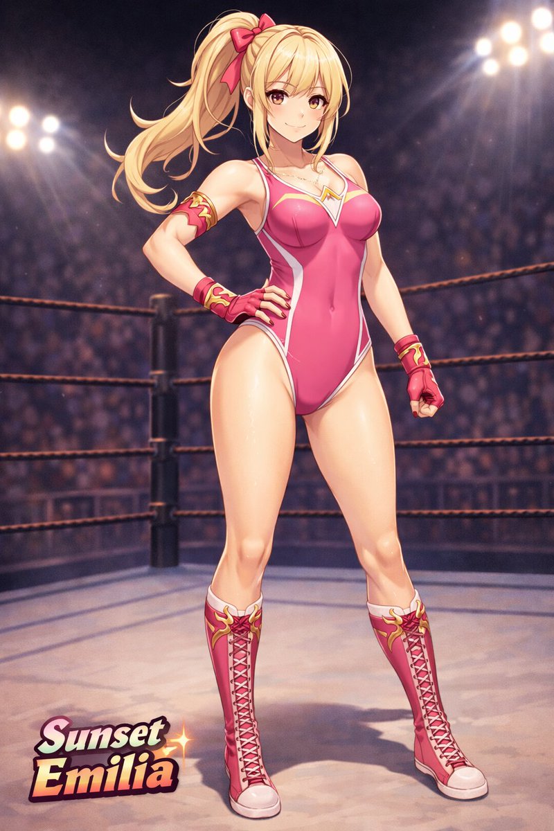 角色设定 GPT Image 2 提示词：Anime Female Wrestler in Arena