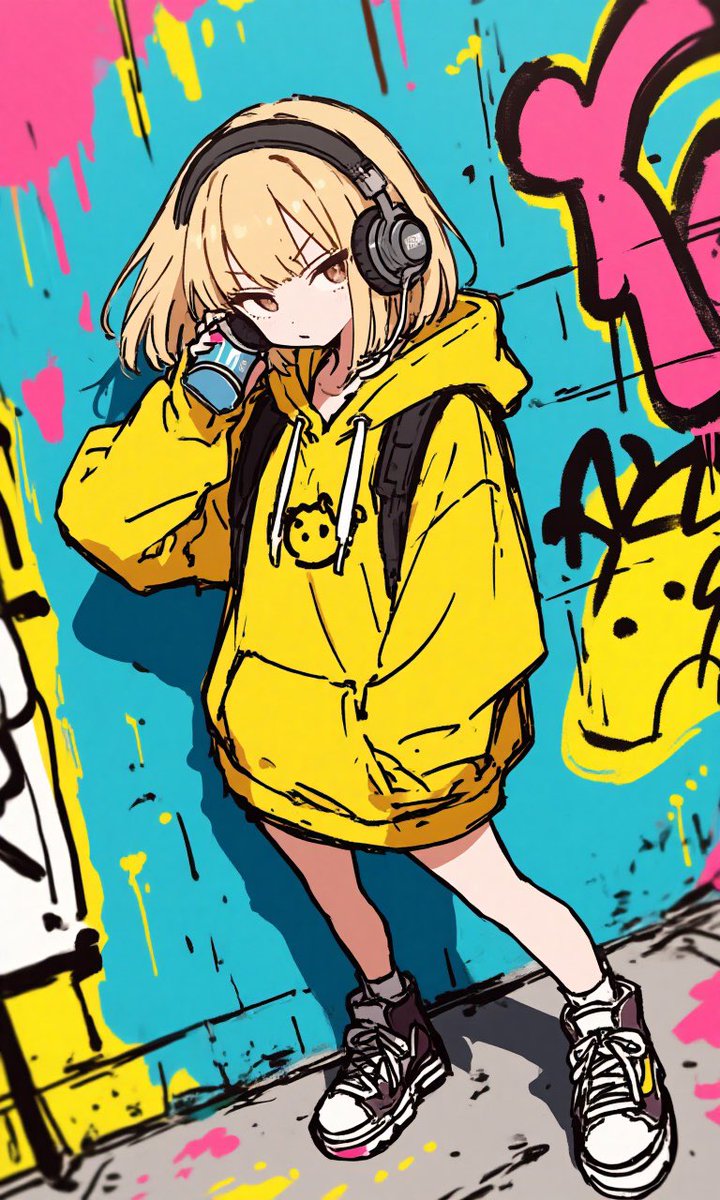 角色设定 GPT Image 2 提示词：Anime Graffiti Girl Transformation