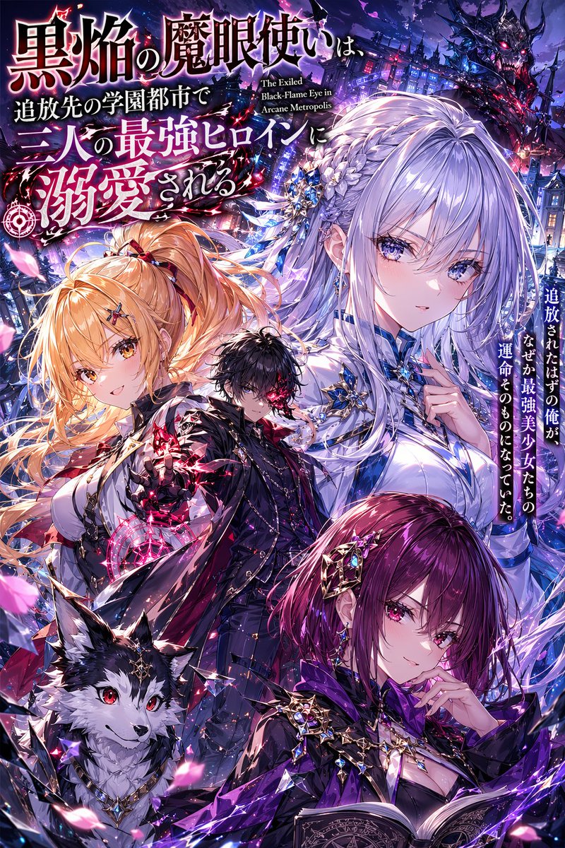 角色设定 GPT Image 2 提示词：Anime Light Novel Cover with Typography