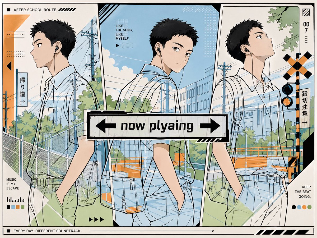 产品视觉 GPT Image 2 提示词：Anime Now Playing School Route Poster