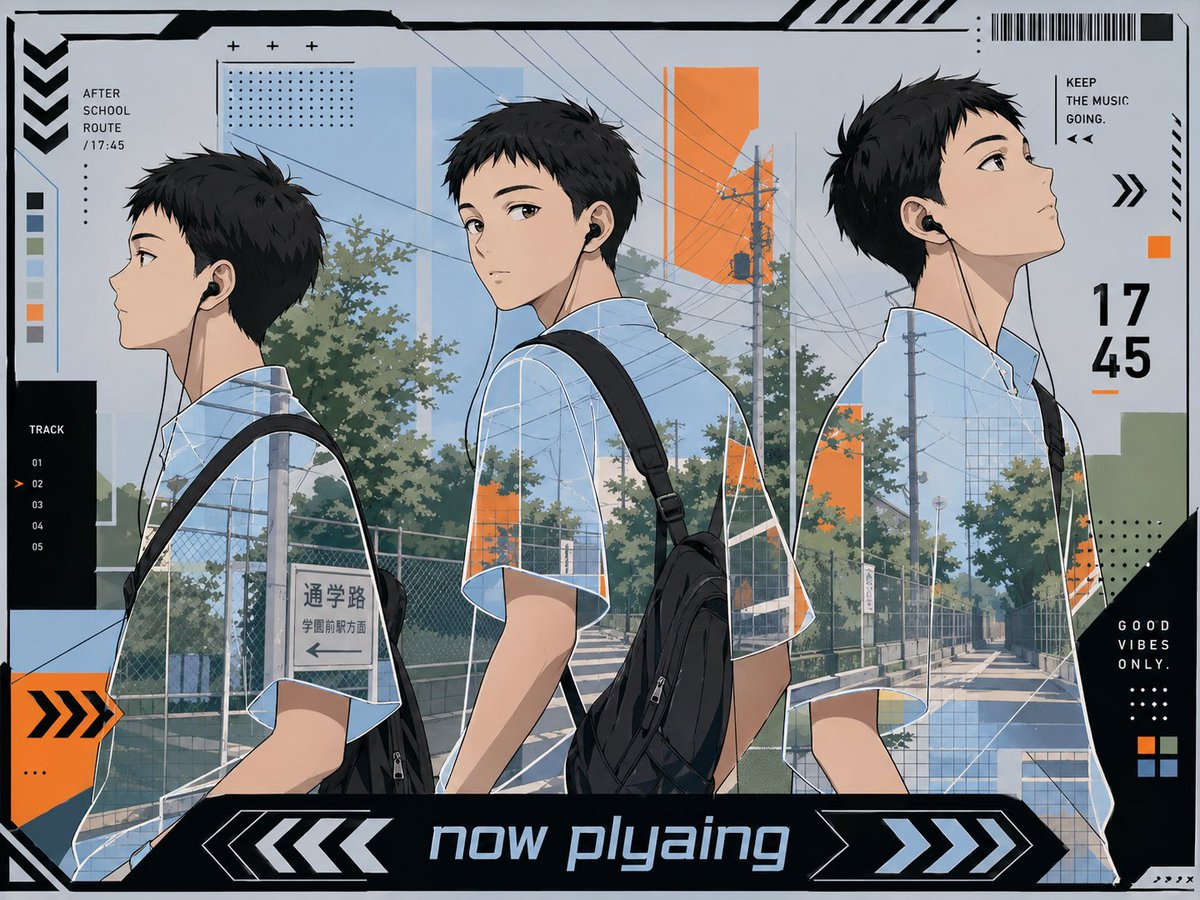 产品视觉 GPT Image 2 提示词：Anime Now Playing School Route Poster