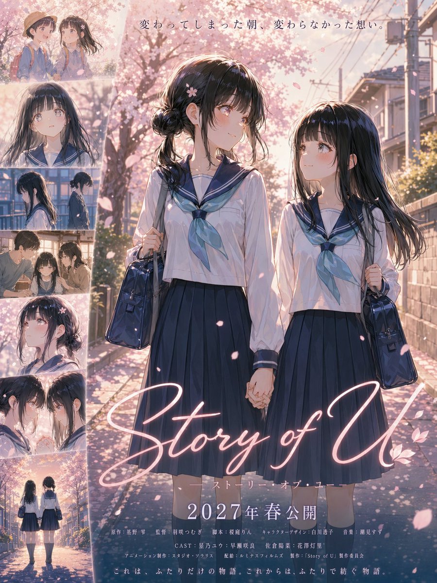 产品视觉 GPT Image 2 提示词：Anime Sakura Movie Poster