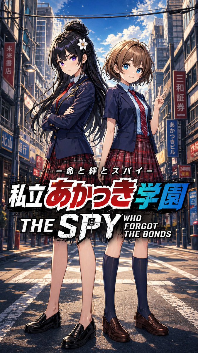 产品视觉 GPT Image 2 提示词：Anime School Spy Movie Poster