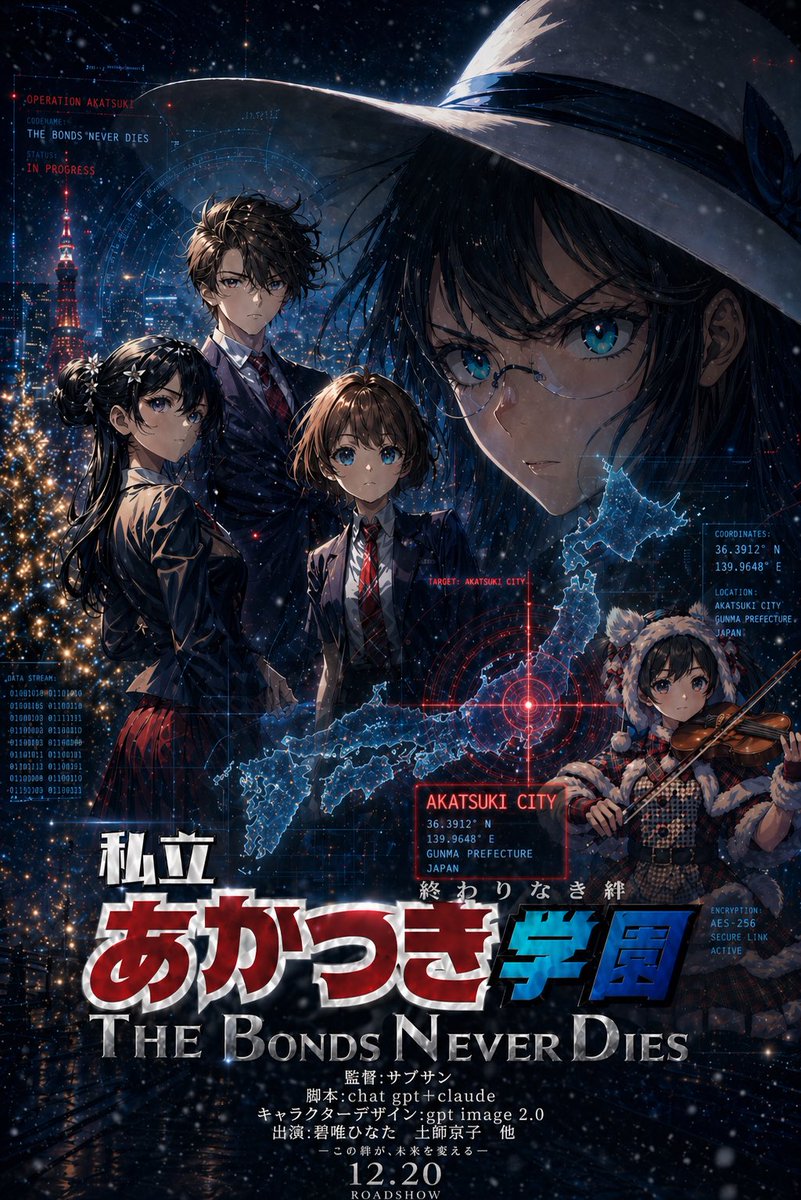 产品视觉 GPT Image 2 提示词：Anime Suspense Movie Poster