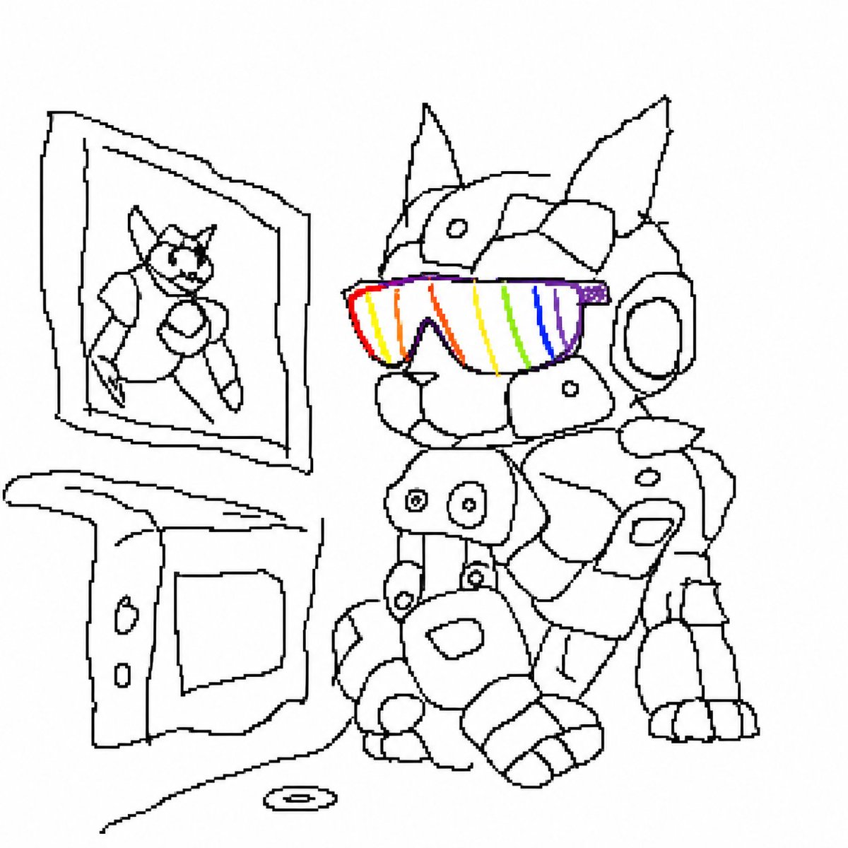 产品视觉 GPT Image 2 提示词：Awkward MS Paint Portrait