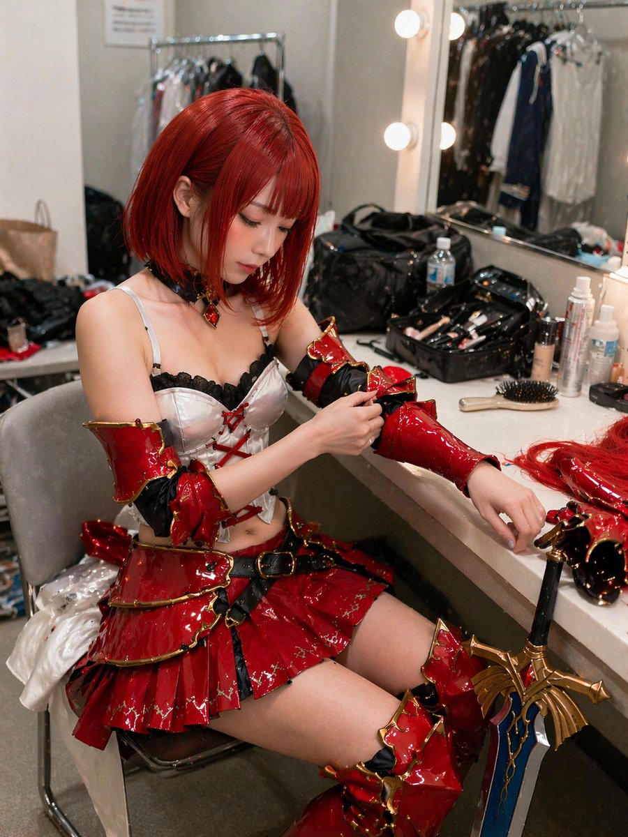 角色设定 GPT Image 2 提示词：Backstage Cosplayer Portrait