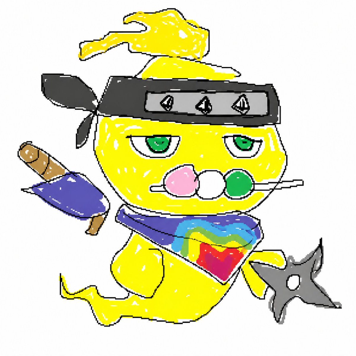产品视觉 GPT Image 2 提示词：Bad Doodle Gold Ninja Ghost