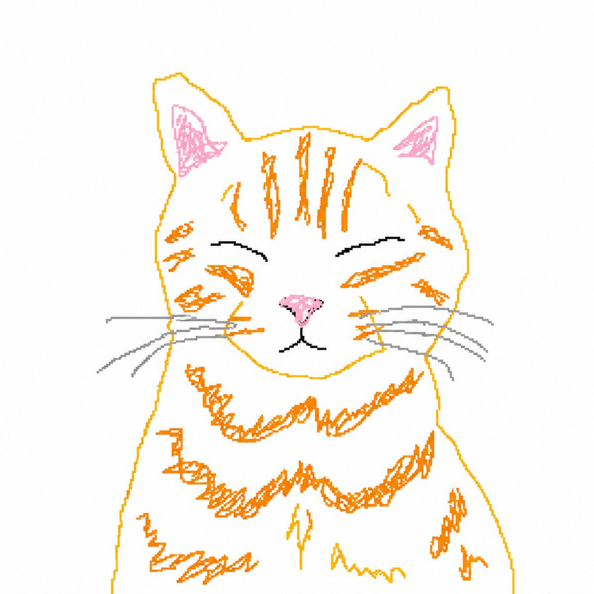 产品视觉 GPT Image 2 提示词：Bad MS Paint Cat Redraw