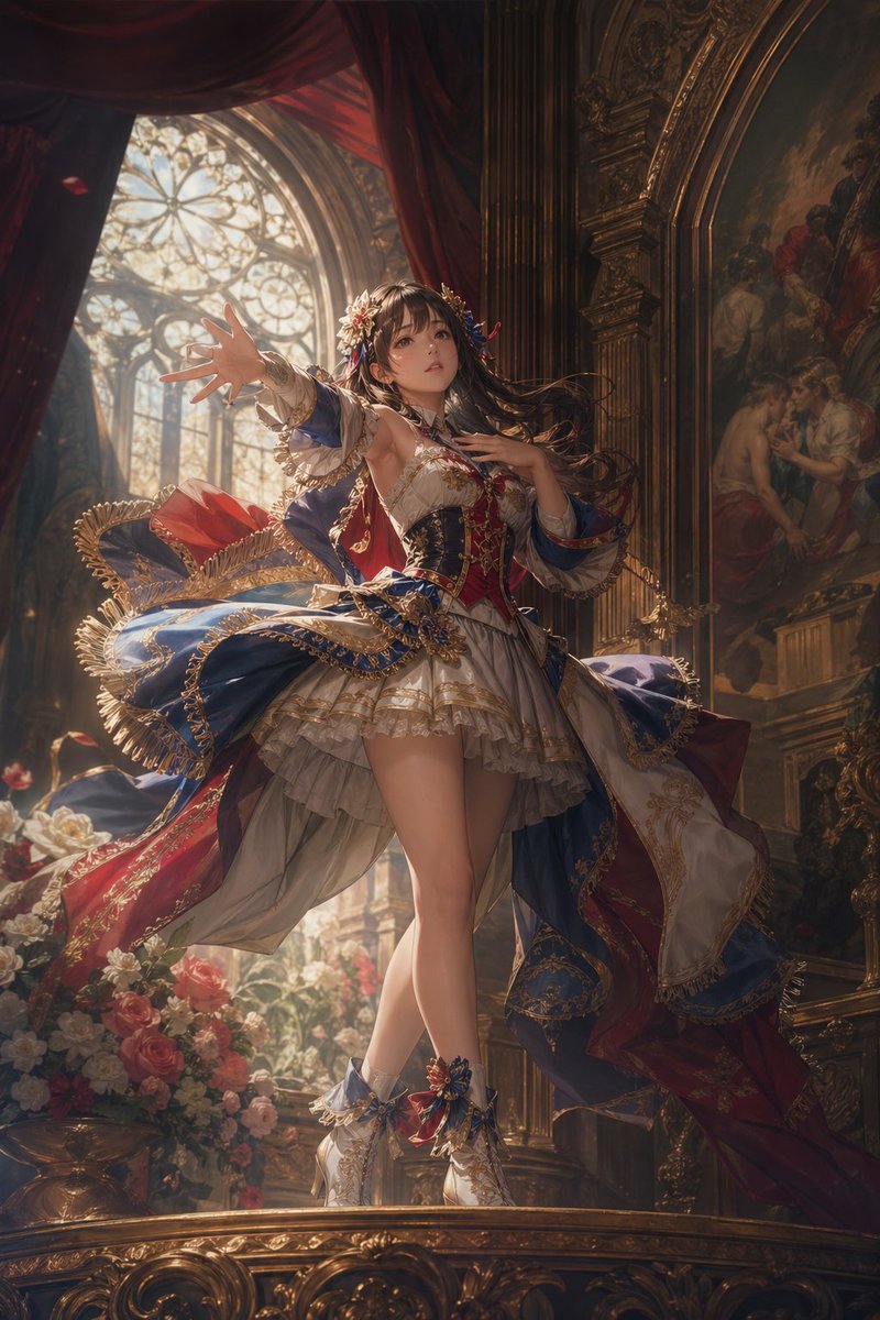 界面稿 GPT Image 2 提示词：Baroque Fantasy Idol Performance