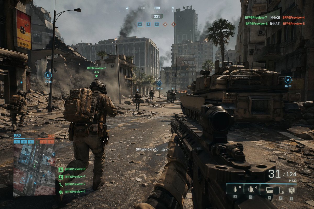 界面稿 GPT Image 2 提示词：Battlefield In-game Screenshot Prompt