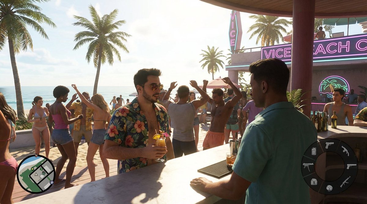 信息图 GPT Image 2 提示词：Beach Club Open-World Game Screenshot