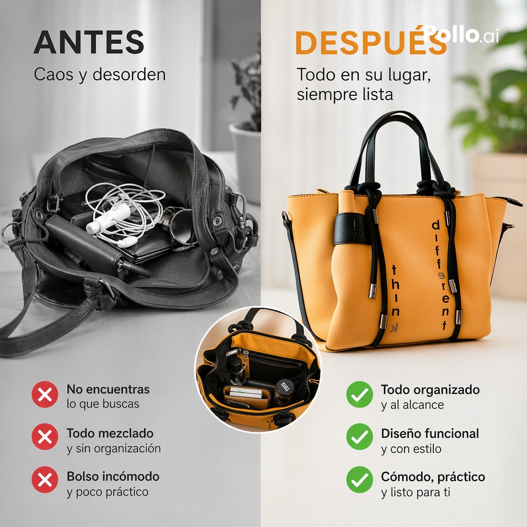 产品视觉 GPT Image 2 提示词：Before and After Handbag Ad