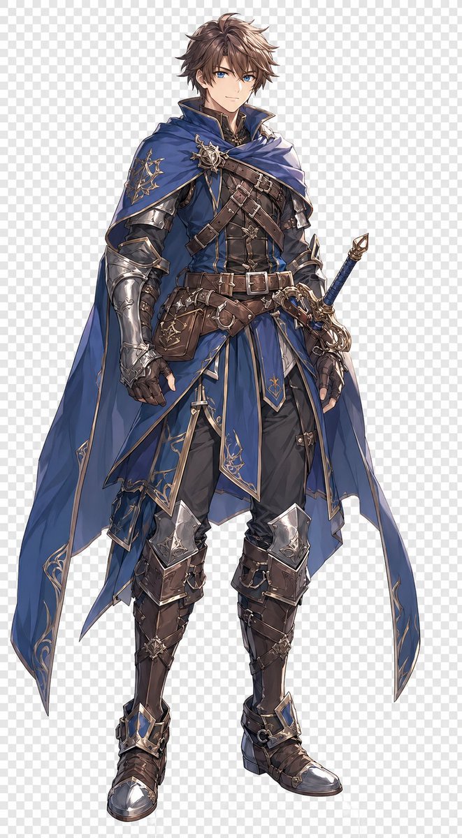 产品视觉 GPT Image 2 提示词：Blue Fantasy Knight Character