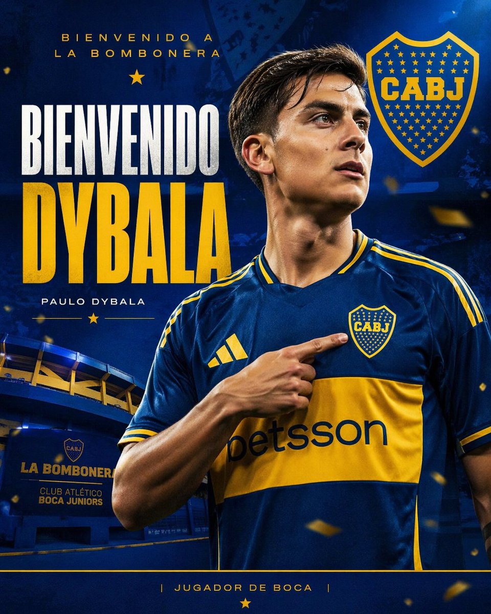 产品视觉 GPT Image 2 提示词：Boca Juniors Welcome Poster