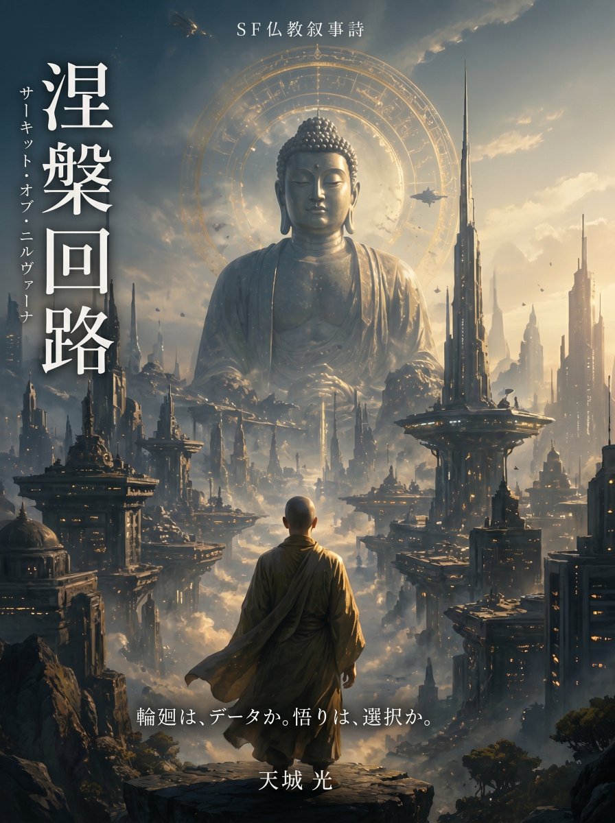 创意灵感 GPT Image 2 提示词：Buddhist Motif Sci-Fi Cover