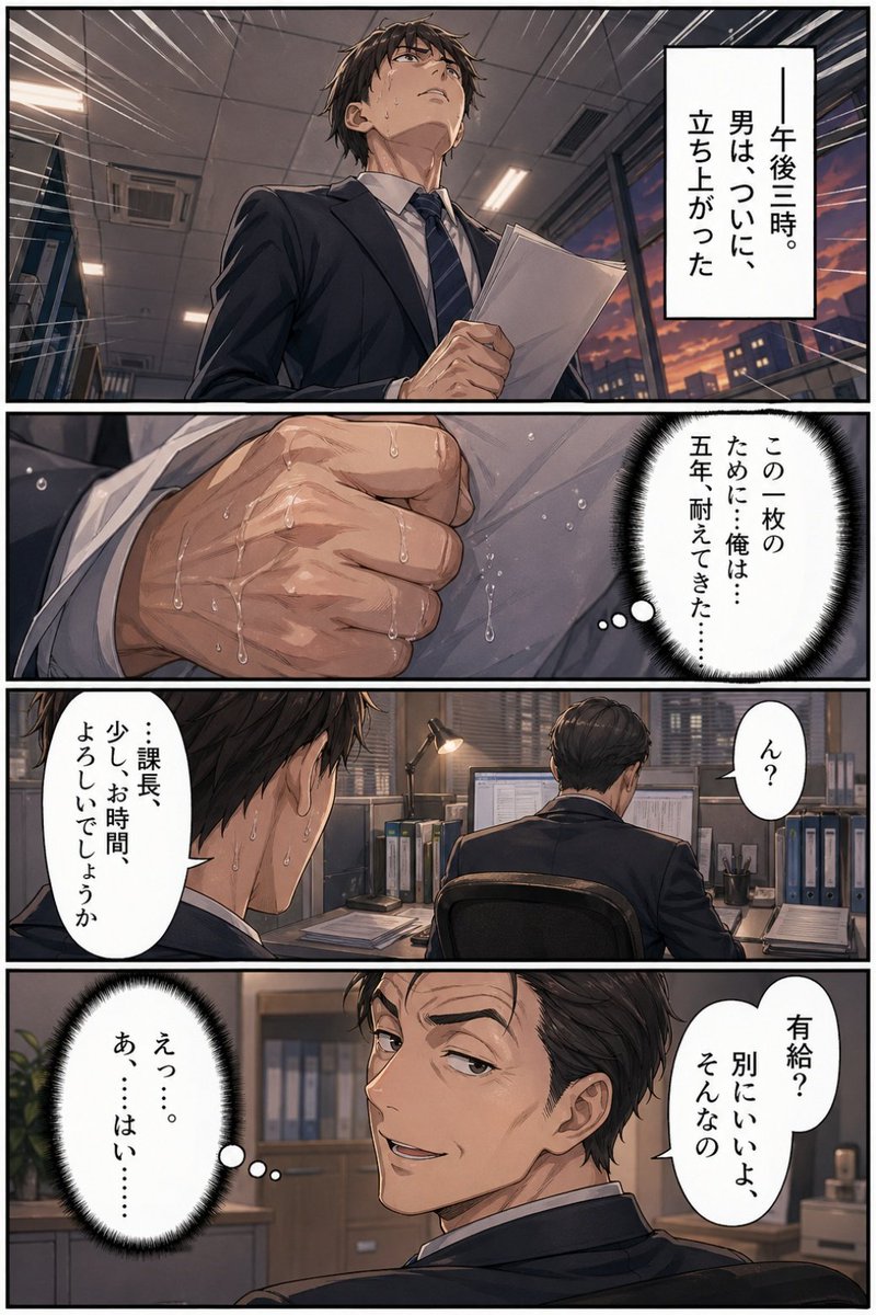 界面稿 GPT Image 2 提示词：Business Office Manga Page