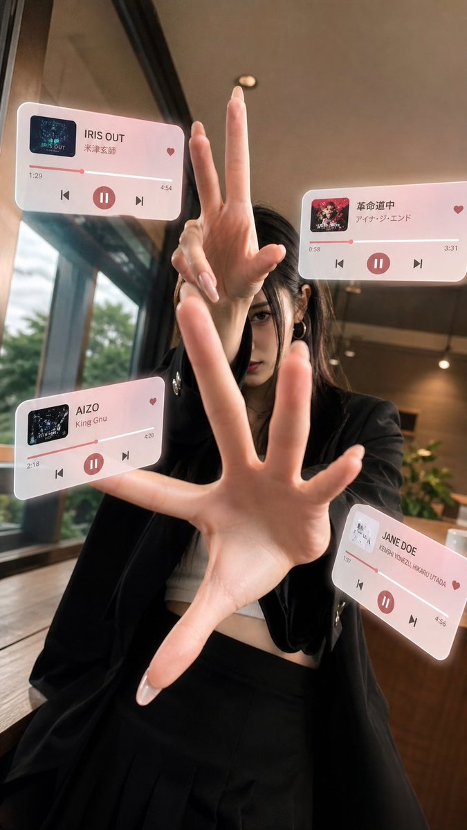 产品视觉 GPT Image 2 提示词：Cafe AR Music Player Portrait