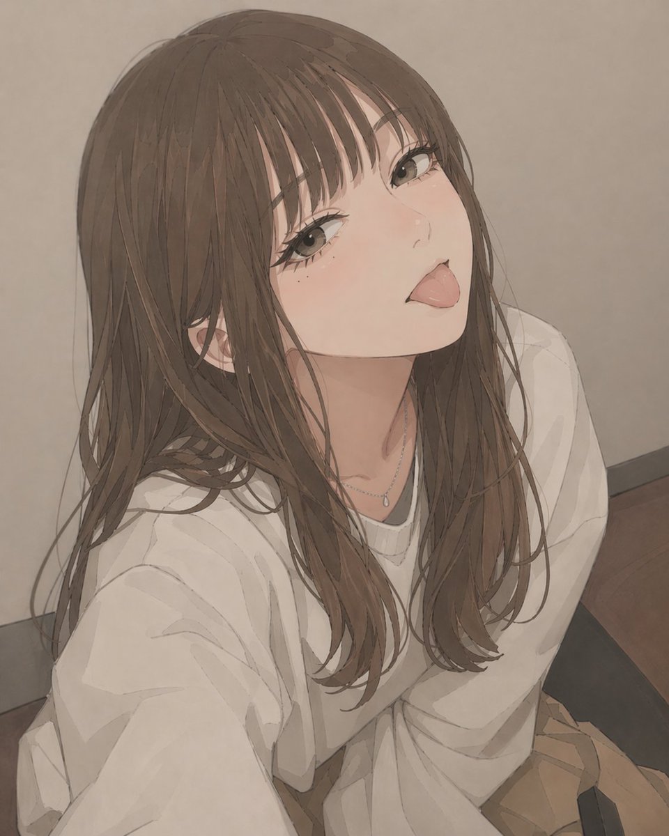 角色设定 GPT Image 2 提示词：Censored Anime Girl Selfie Portrait