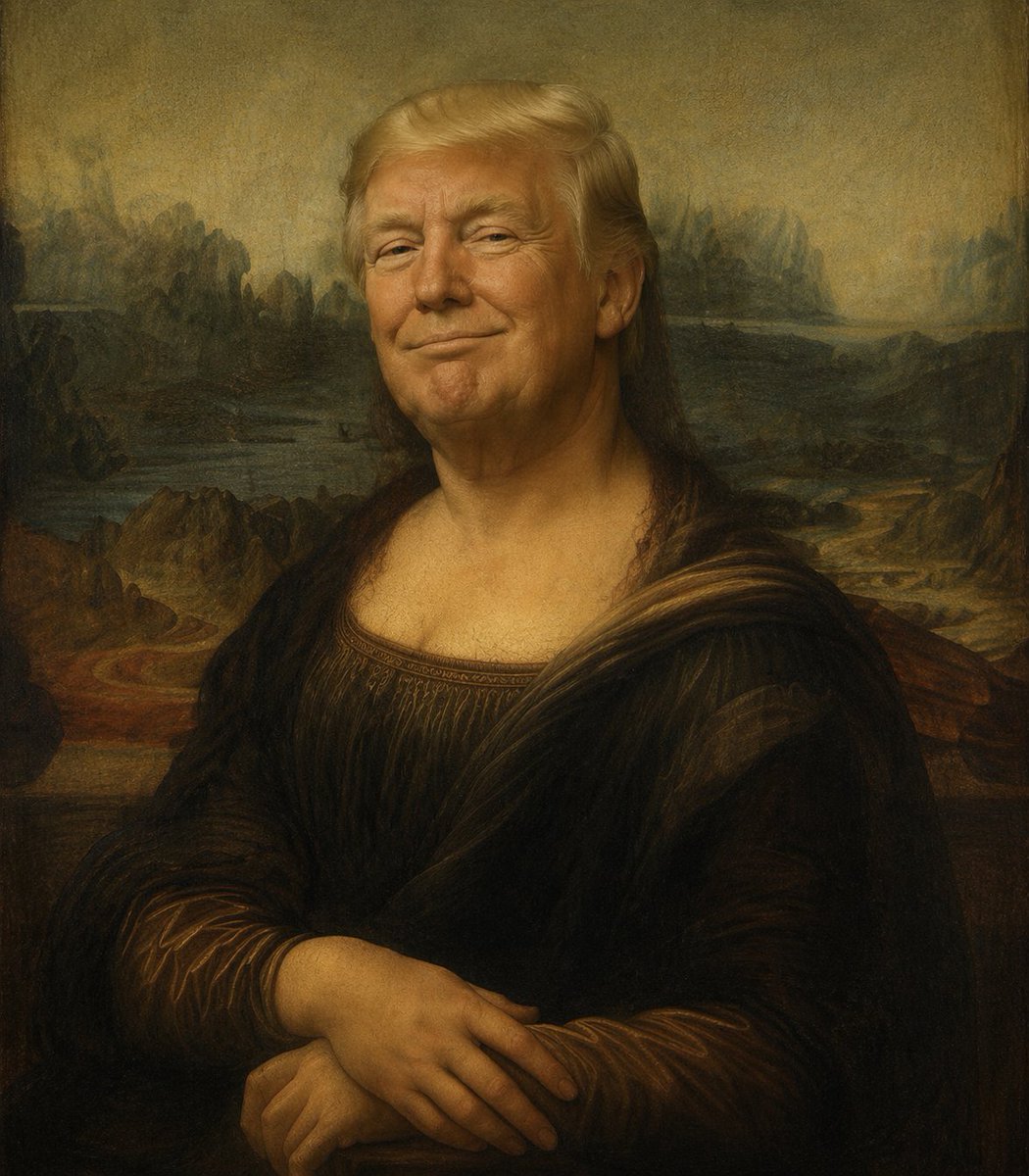 产品视觉 GPT Image 2 提示词：Censored Mona Lisa Oil Portrait