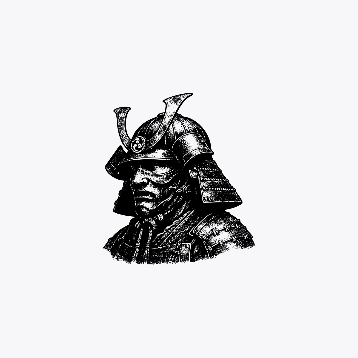 产品视觉 GPT Image 2 提示词：Censored Samurai Engraving