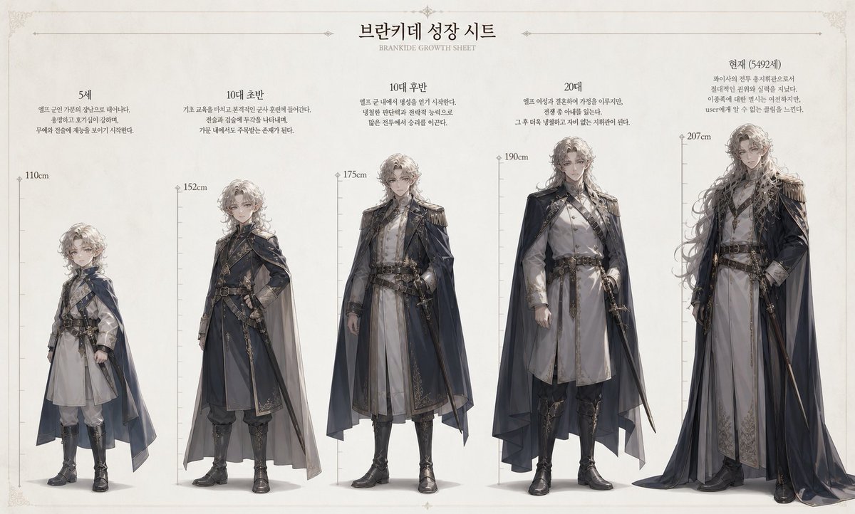信息图 GPT Image 2 提示词：Character Growth Sheet Generator