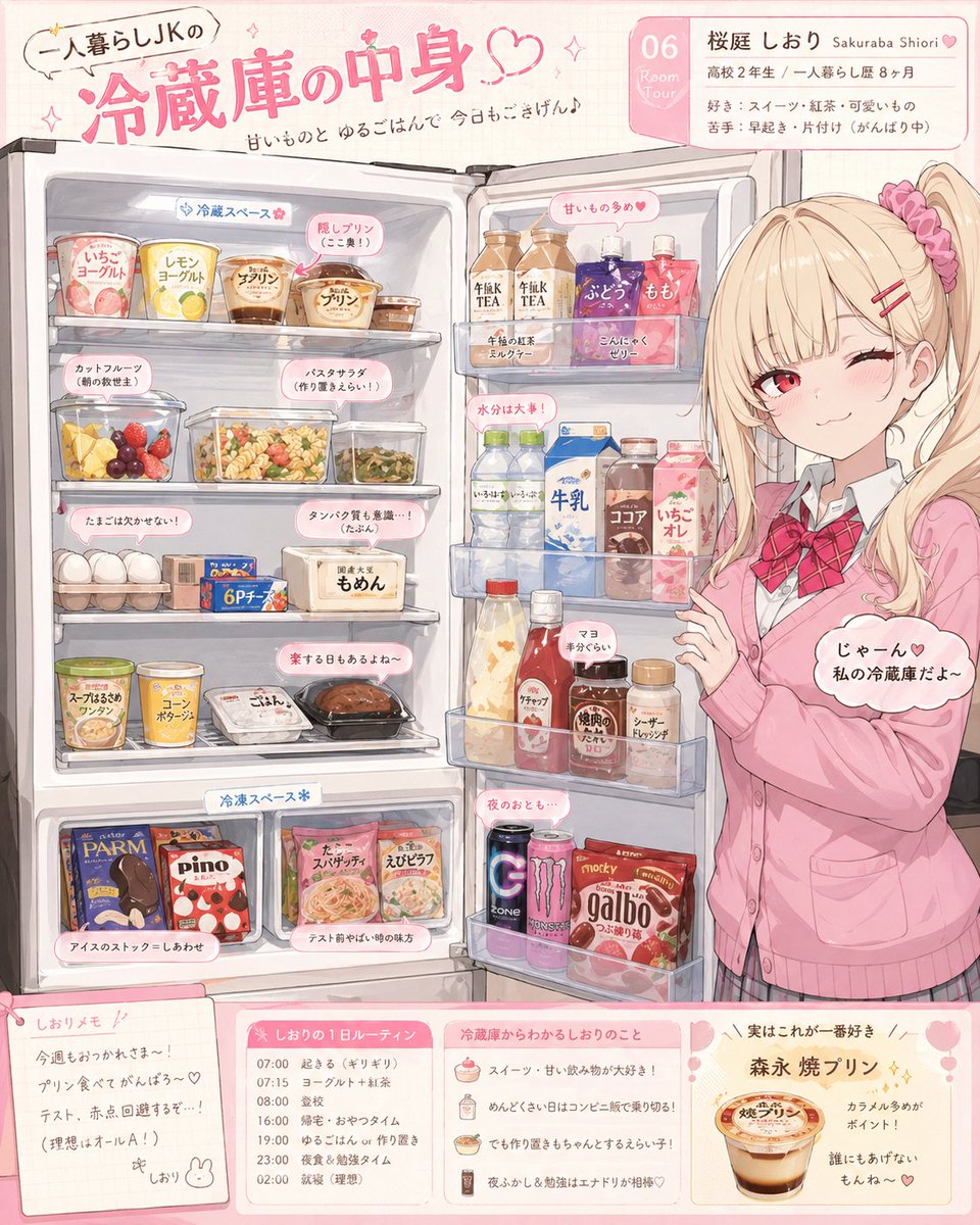 界面稿 GPT Image 2 提示词：Character Refrigerator Breakdown