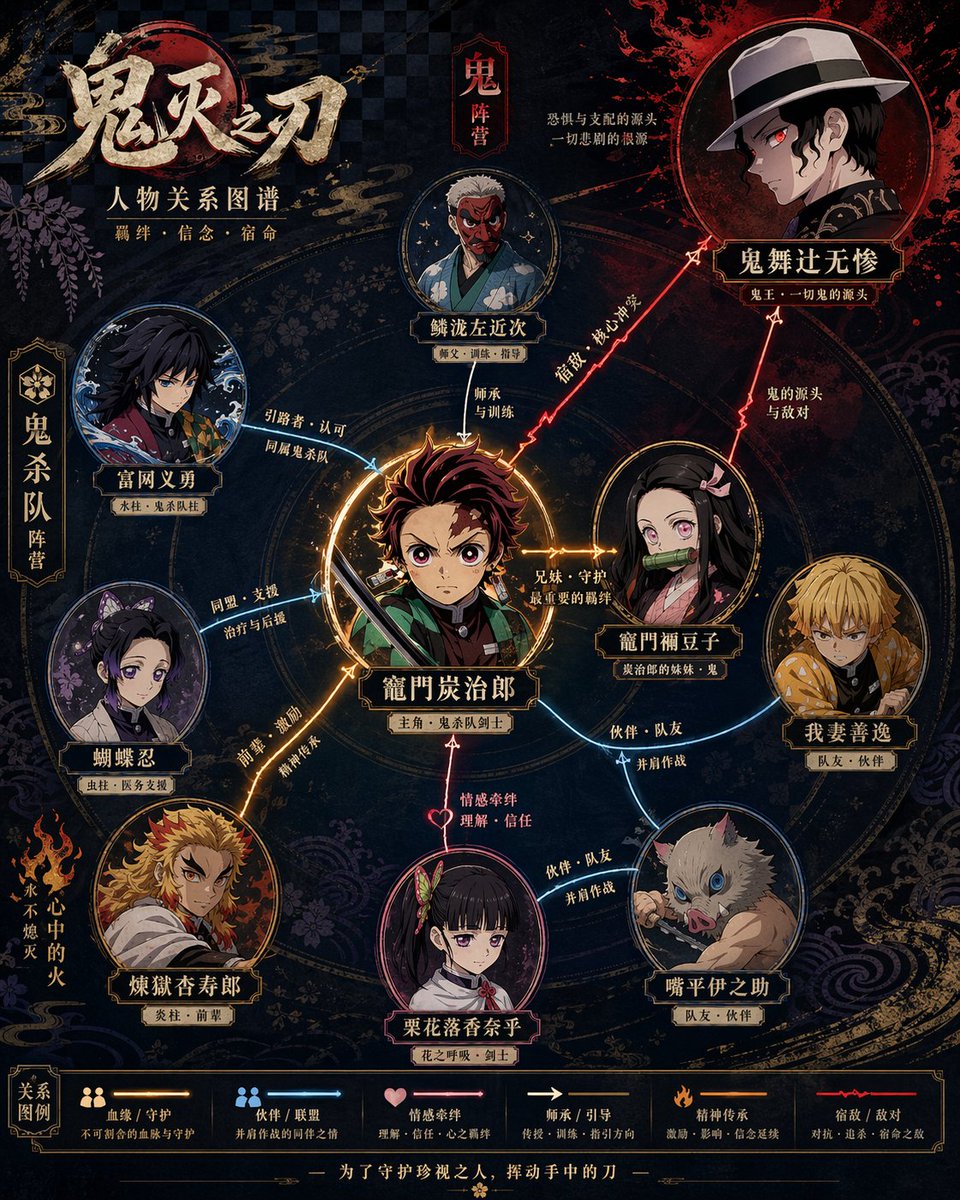 产品视觉 GPT Image 2 提示词：Character Relationship Diagram Poster Generator