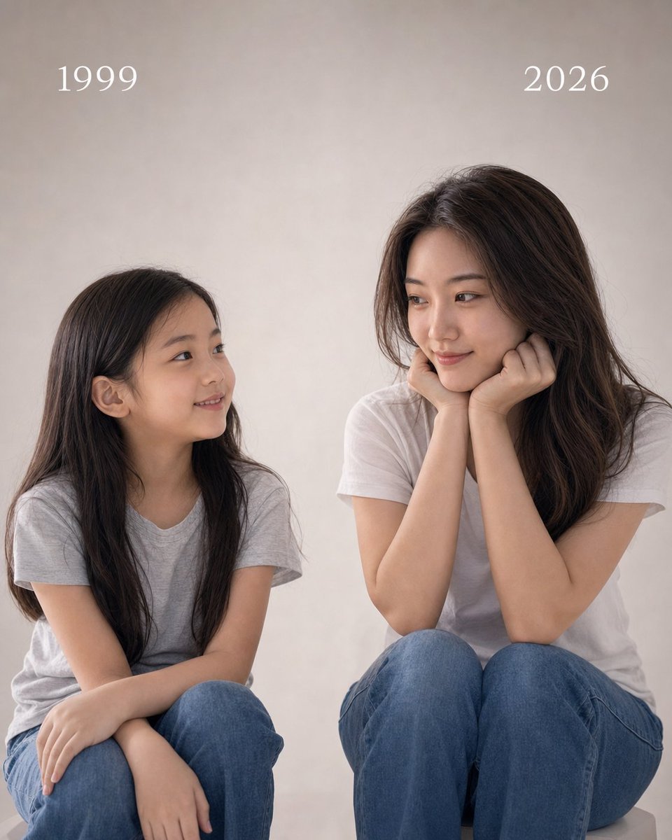 产品视觉 GPT Image 2 提示词：Childhood and Present Self Encounter