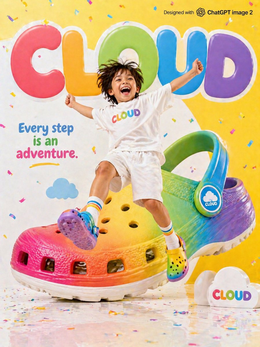 产品视觉 GPT Image 2 提示词：Children's Shoe Brand Advertisement