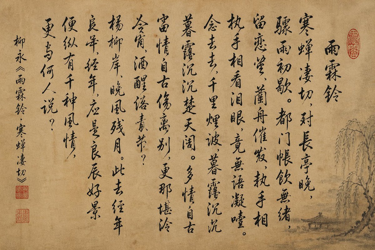 产品视觉 GPT Image 2 提示词：Chinese Calligraphy Poem Scroll