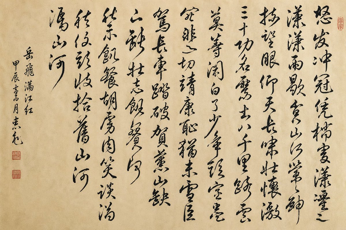 产品视觉 GPT Image 2 提示词：Chinese Cursive Calligraphy Scroll